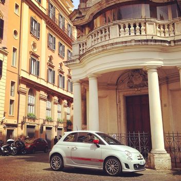 Old white Fiat 500 - Kostenloses image #331457